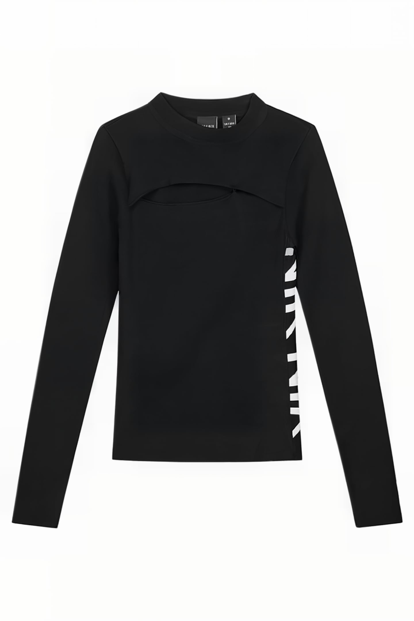 TORI LS CUTOUT TOP BLACK 2