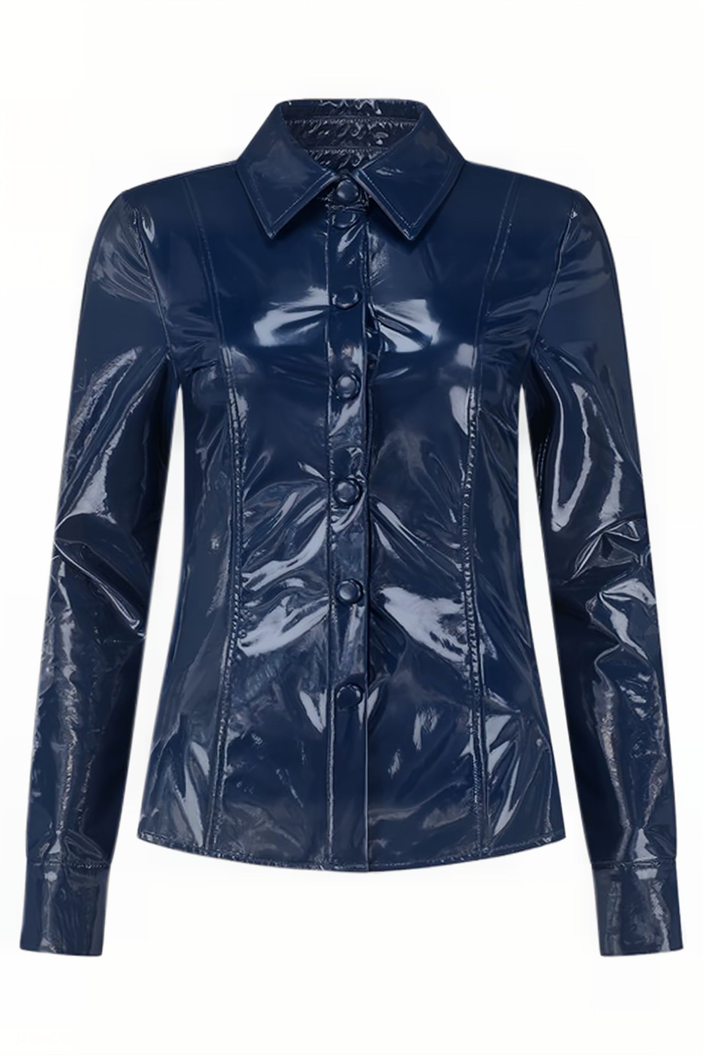 VINYL BLOUSE EXTRA NAVY 2