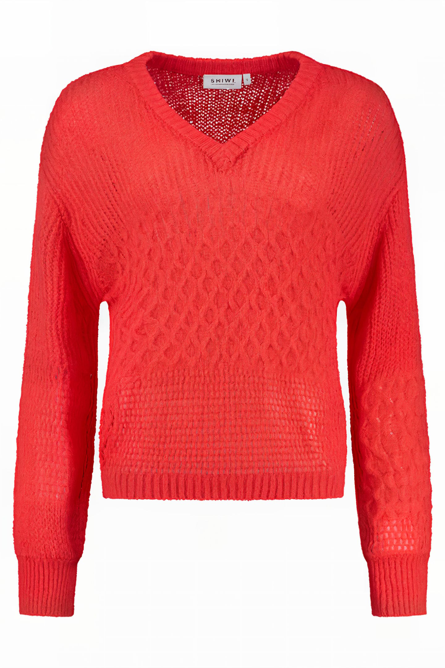 LADIES HAILEY SWEATER SICILIAN RED 4