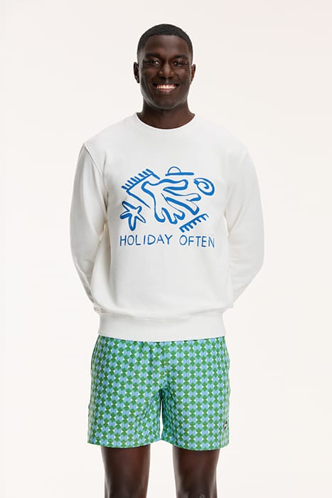 MEN HOLIDAY OFTEN SWEATER JET STREAM WHITE 1
