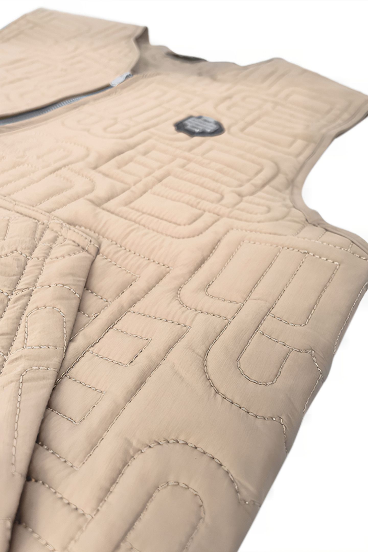 MONOGRAM QUILTED VEST BROWN 6