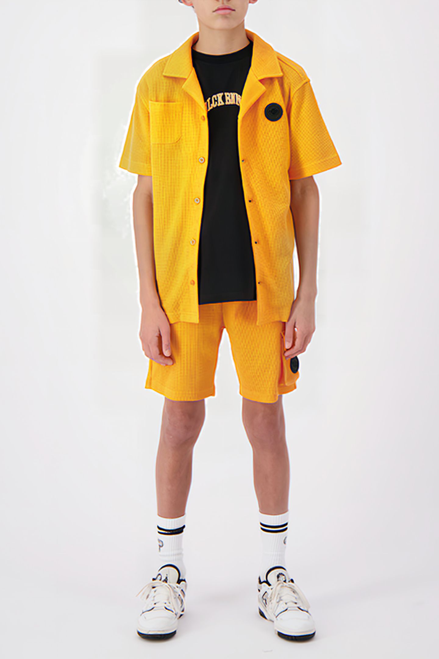 JR. WAFFLE SHIRT ORANGE 2