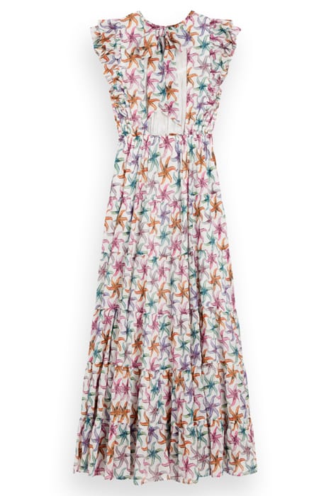 PRINTED MAXI COTTON VOILE DRESS STARFISH 4