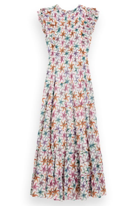 PRINTED MAXI COTTON VOILE DRESS STARFISH 3