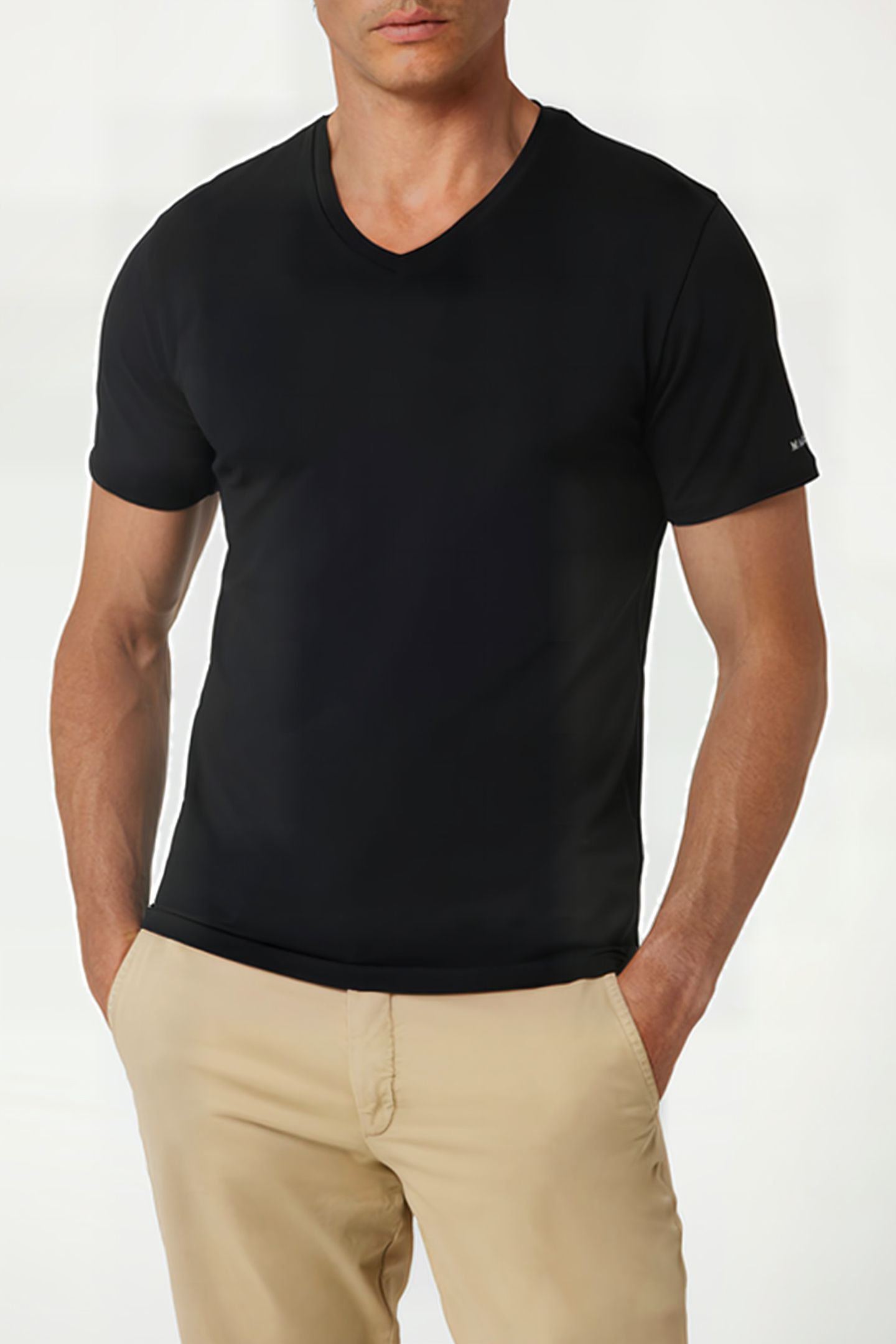 MARCIANO BY GUESS JERRY SS VN T-SHIRT JET BLACK 1