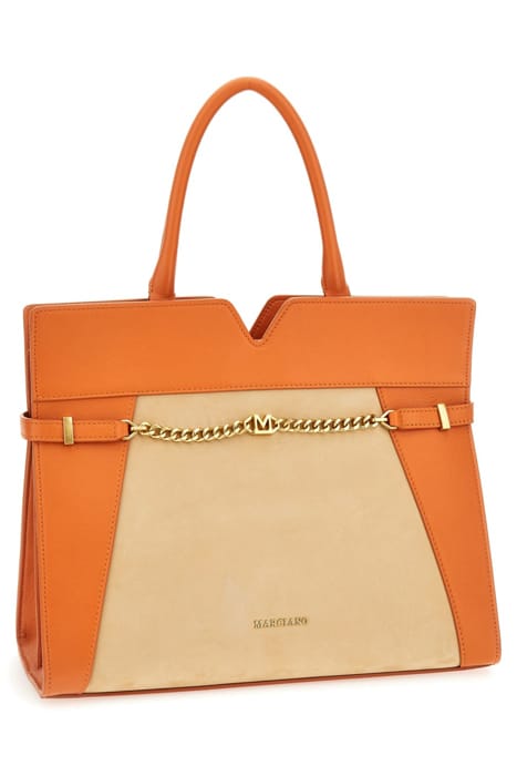 MARCIANO BY GUESS MEDIUM SATCHEL CONTR SUPERLATIVE TOTE BAG 5