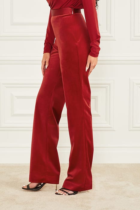 MARCIANO BY GUESS LILLI PANT LACQUER RED STRAIGHT 6