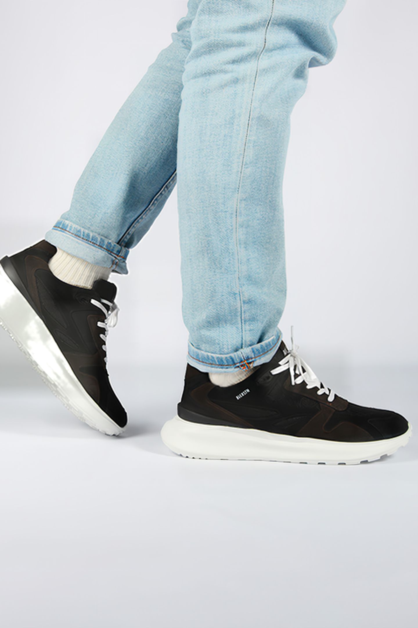 BLACKSTONE - MADISON - AG306 BLACK - CHUNKY SNEAKER 3