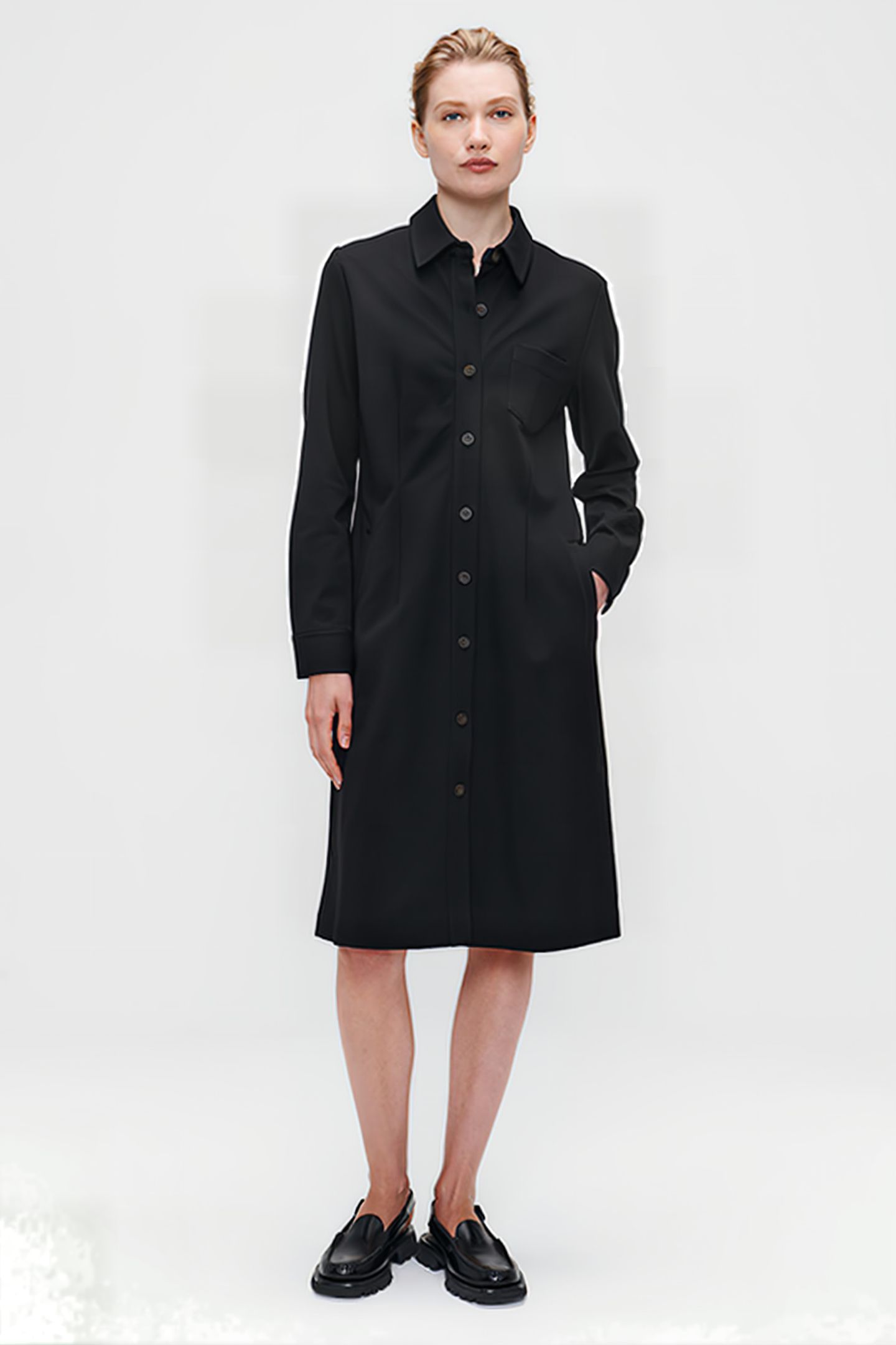 ALTON SHIRT DRESS BLACK 1