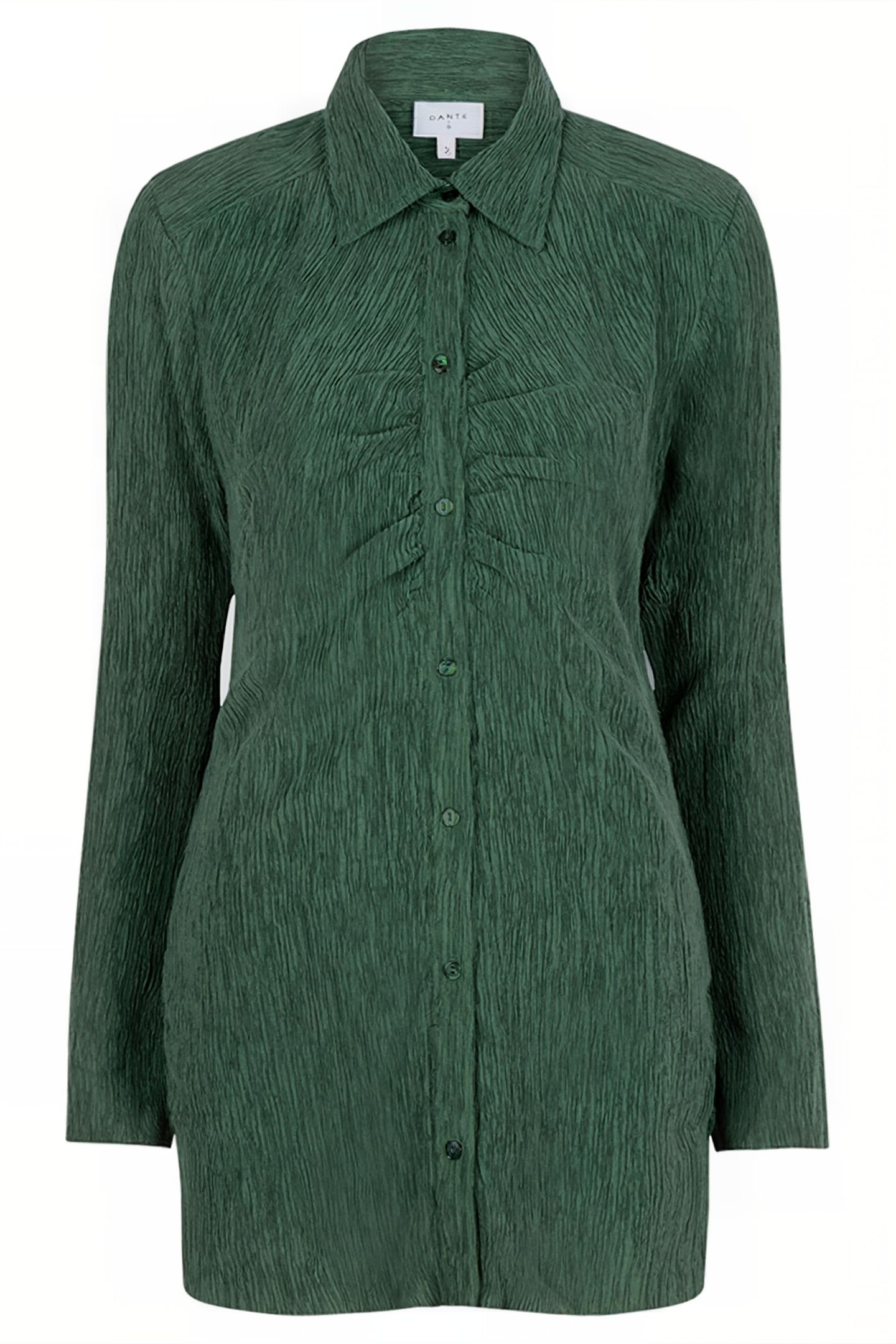 CANDICE PLISSÉ SHIRT DEEP EMERALD 3