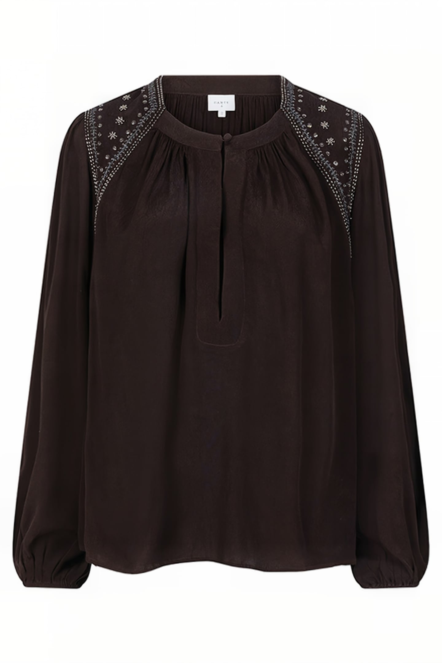 ZVI EMBELLISHED BLOUSE DARK GRAPE 3