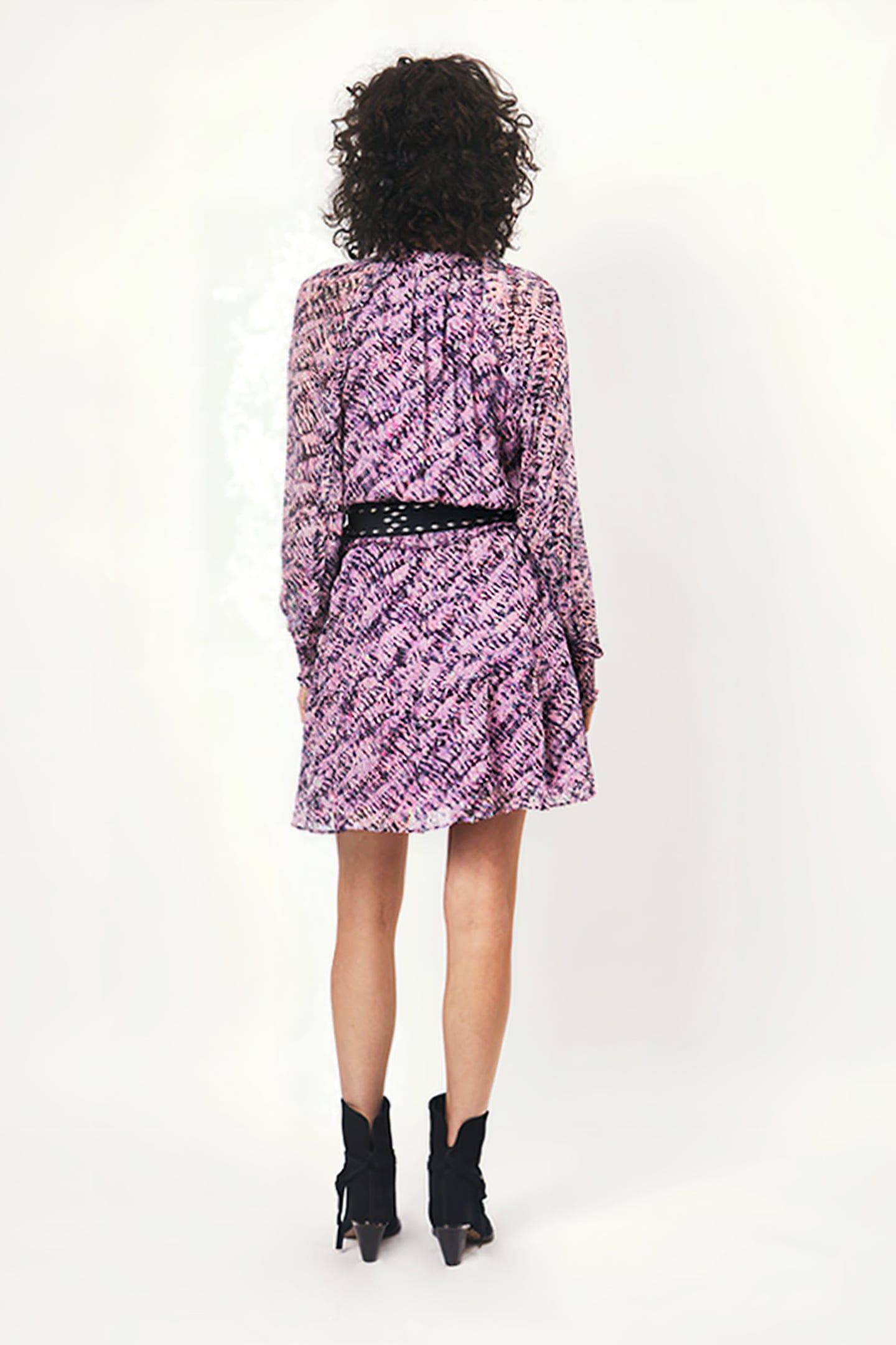EMERALD RUFFLE DRESS MULTICOLOUR 2