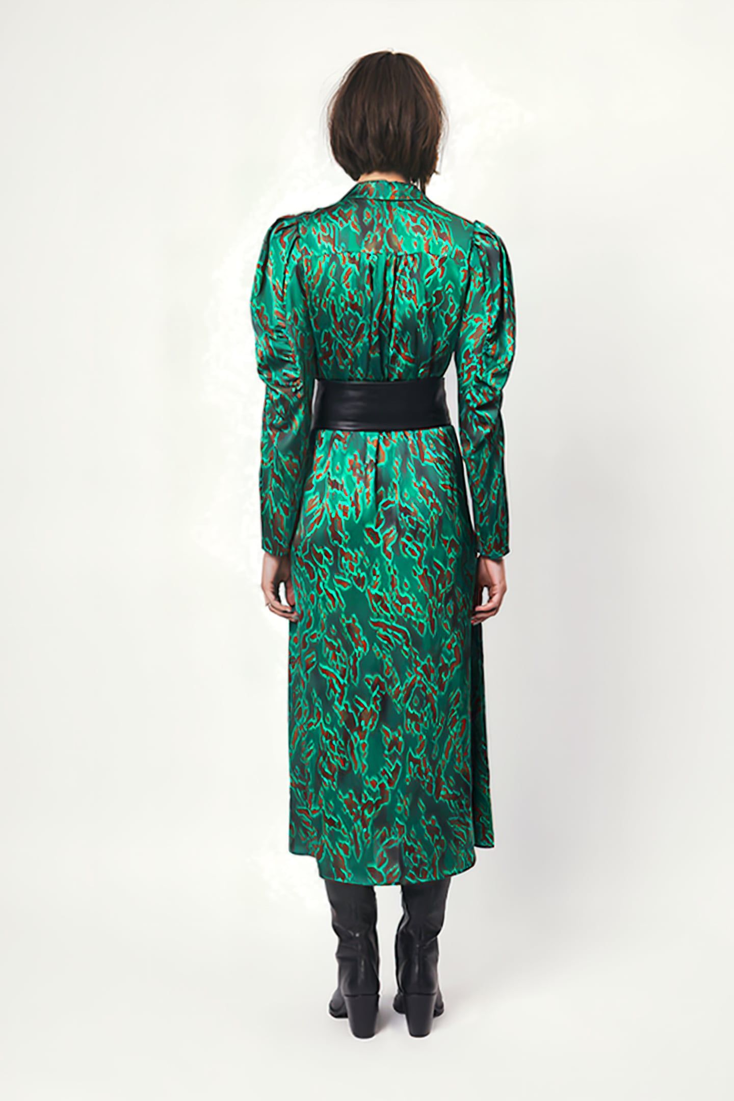 MOON PRINTED SHIRT DRESS MULTICOLOUR 2