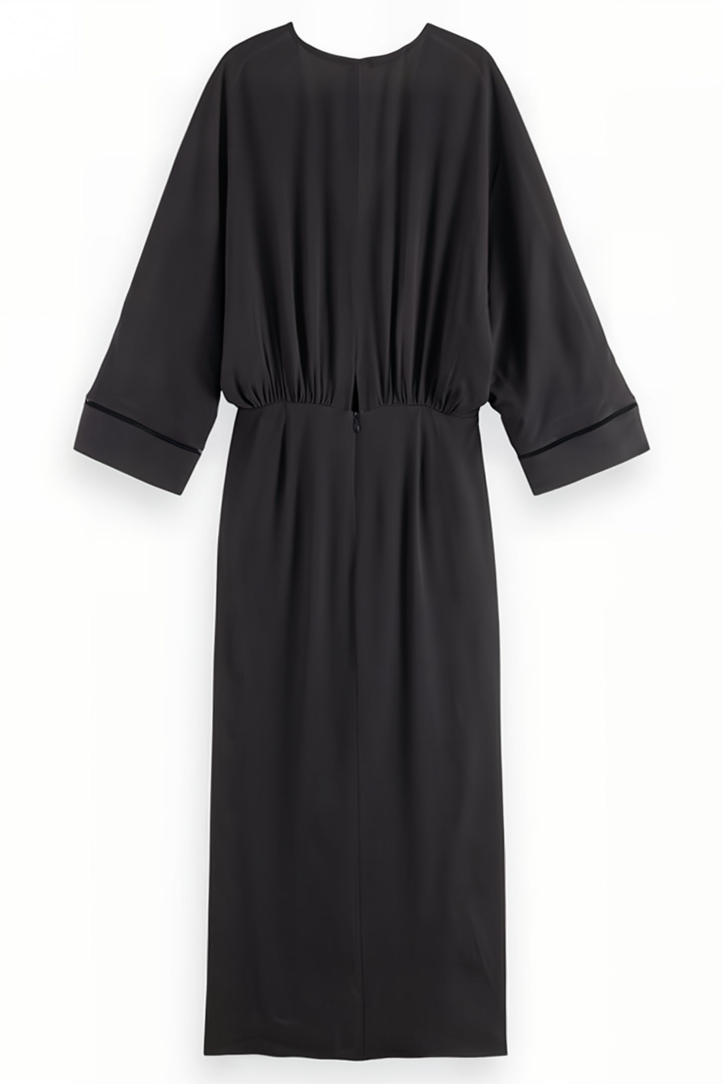 MIDI DRESS WITH DRAPE DETAIL EVENING BLACK 2