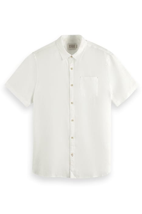 SHORT SLEEVE LINEN SHIRT WHITE 1