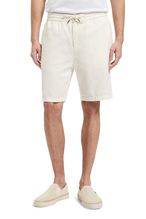FAVE- COTTON/LINEN TWILL BERMU SHELL 1
