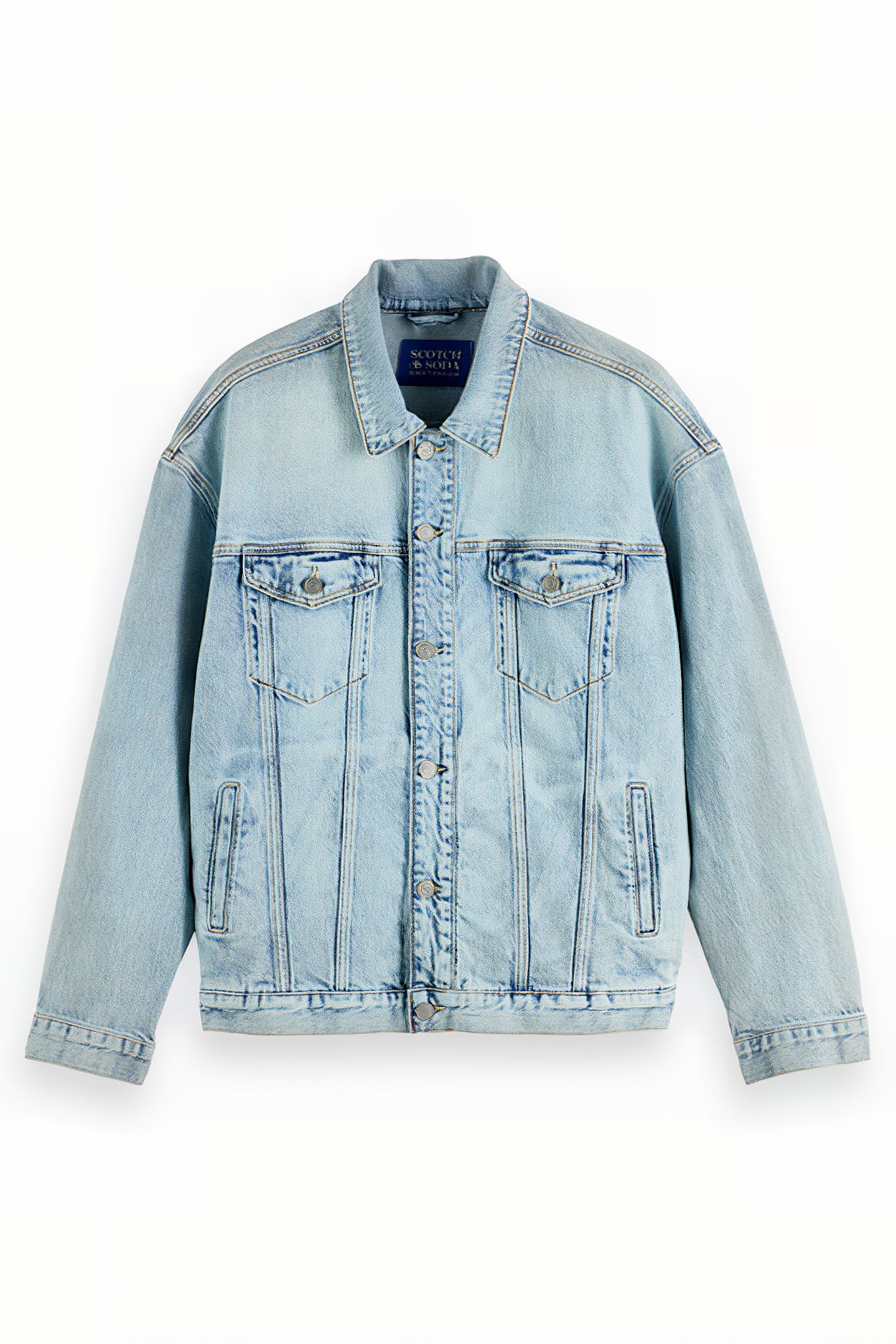 TRUCKER JACKET WITH ARTWORK WASHED UP 1