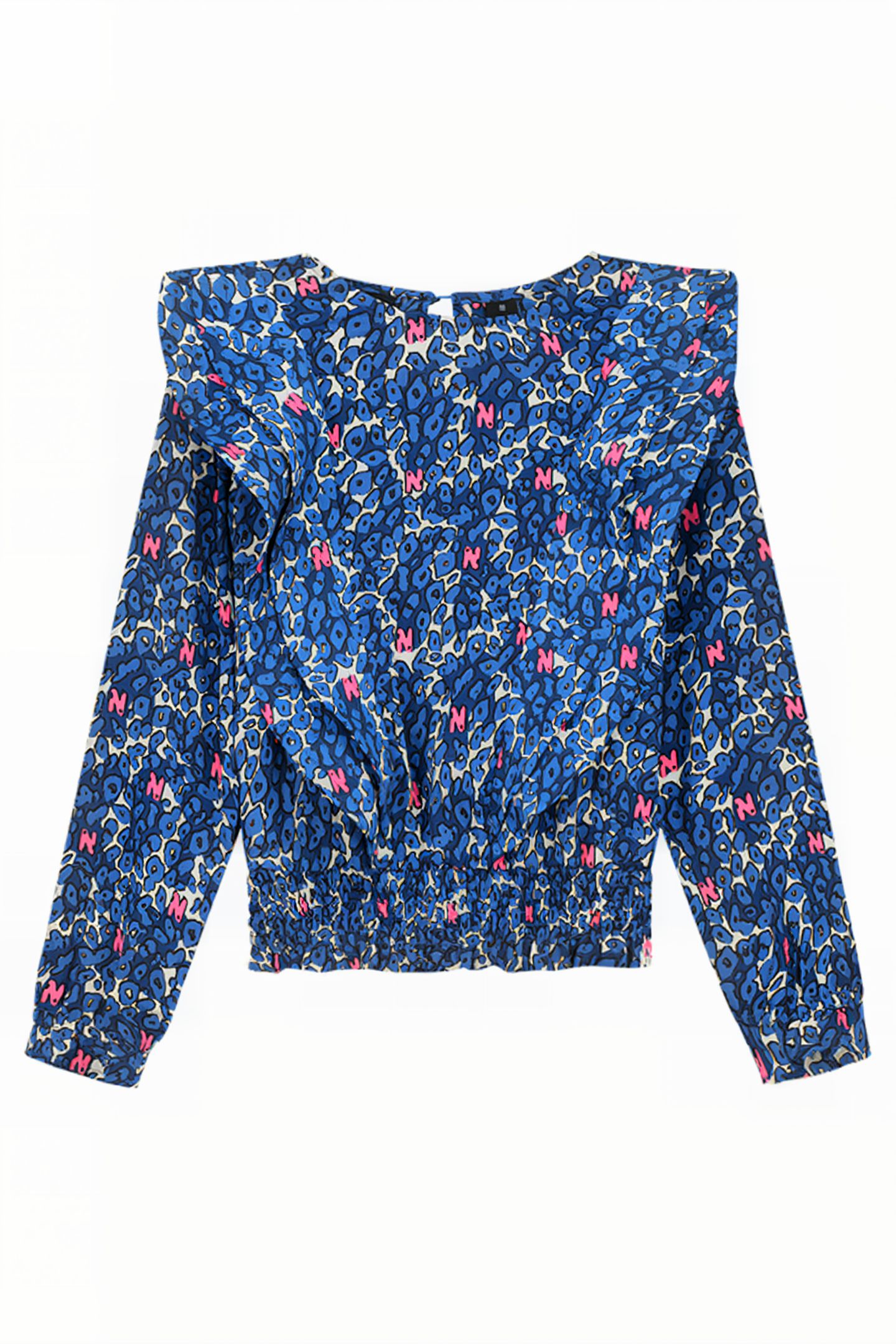 IRENE BLOUSE MID BLUE 1