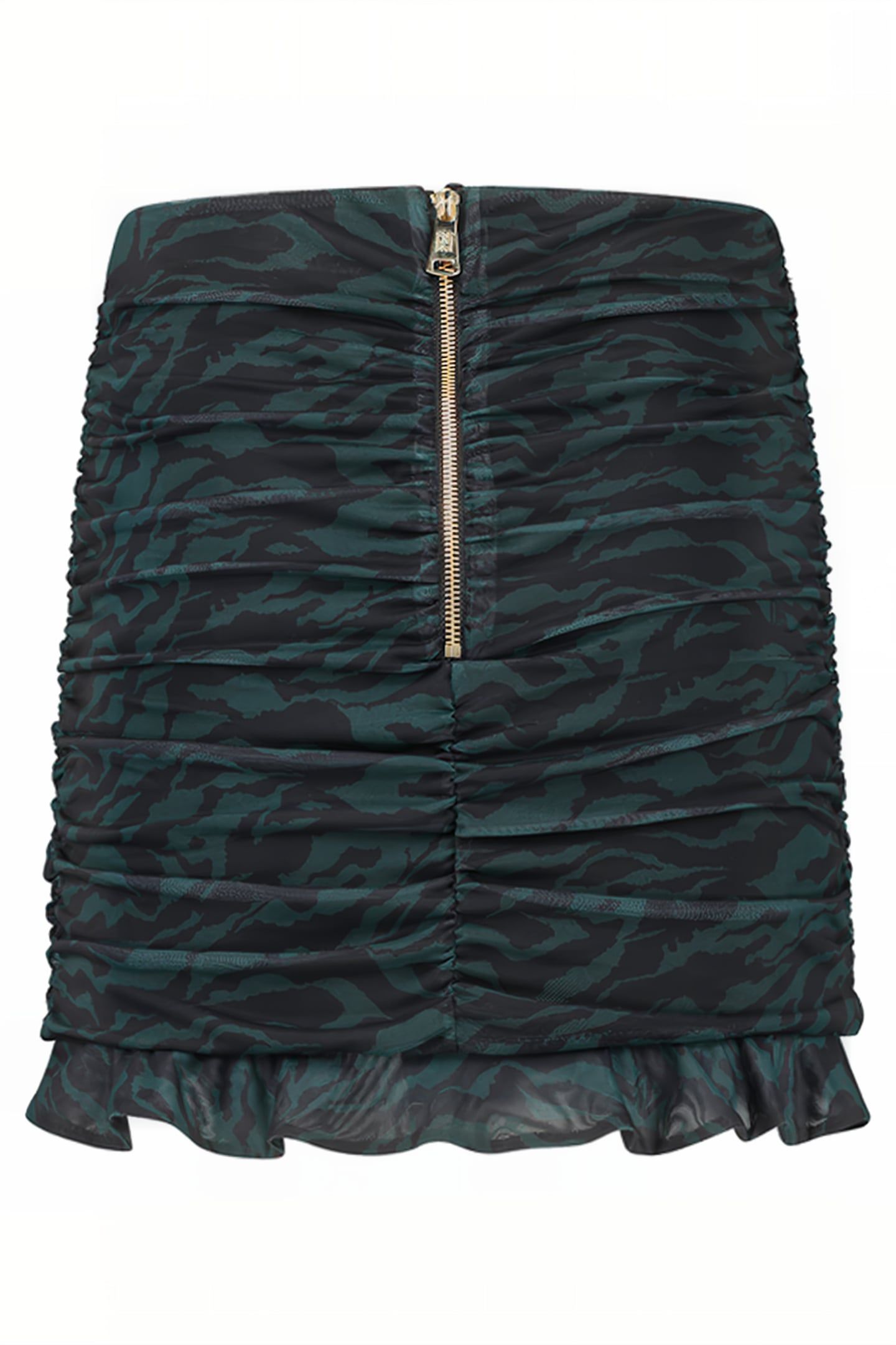 ZEBRA MESH SKIRT PINE GREEN 2