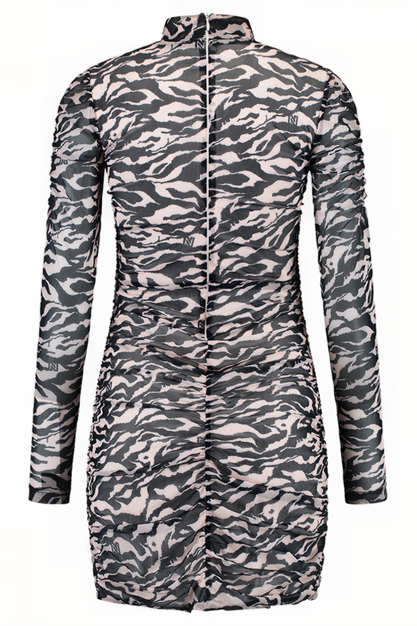 ZEBRA MESH DRESS ROSE 2