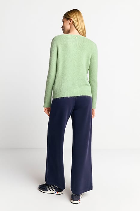 COZY CREW NECK RECYCLED MATCHA 3