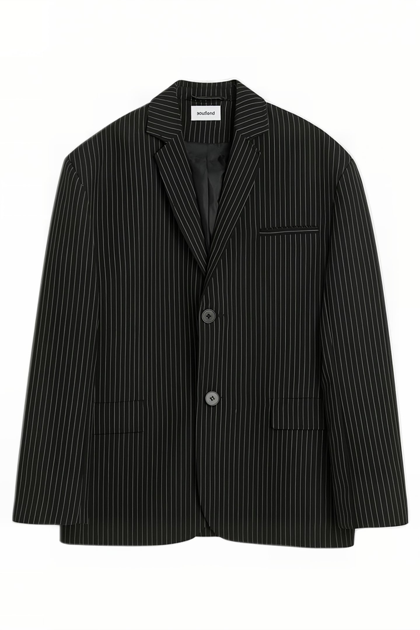 JUDE BLAZER BLACK PINSTRIPE 1