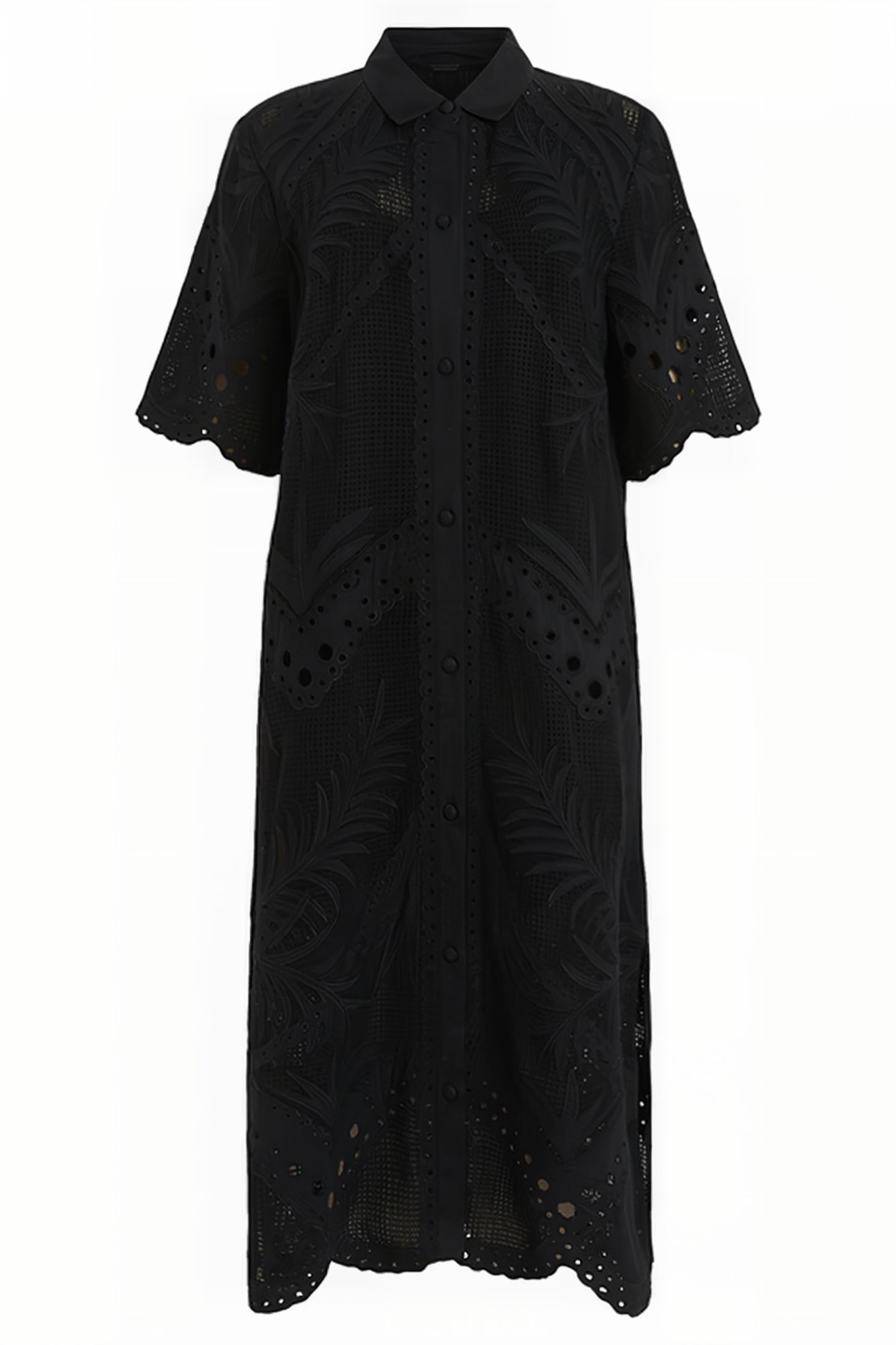 MERIA BRODERIE DRESS BLACK 3