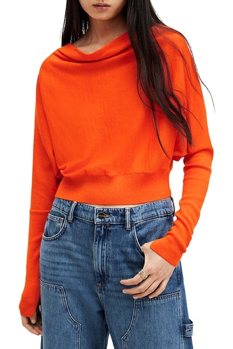 RIDLEY M CROP JUMPER ZESTY ORANGE 1