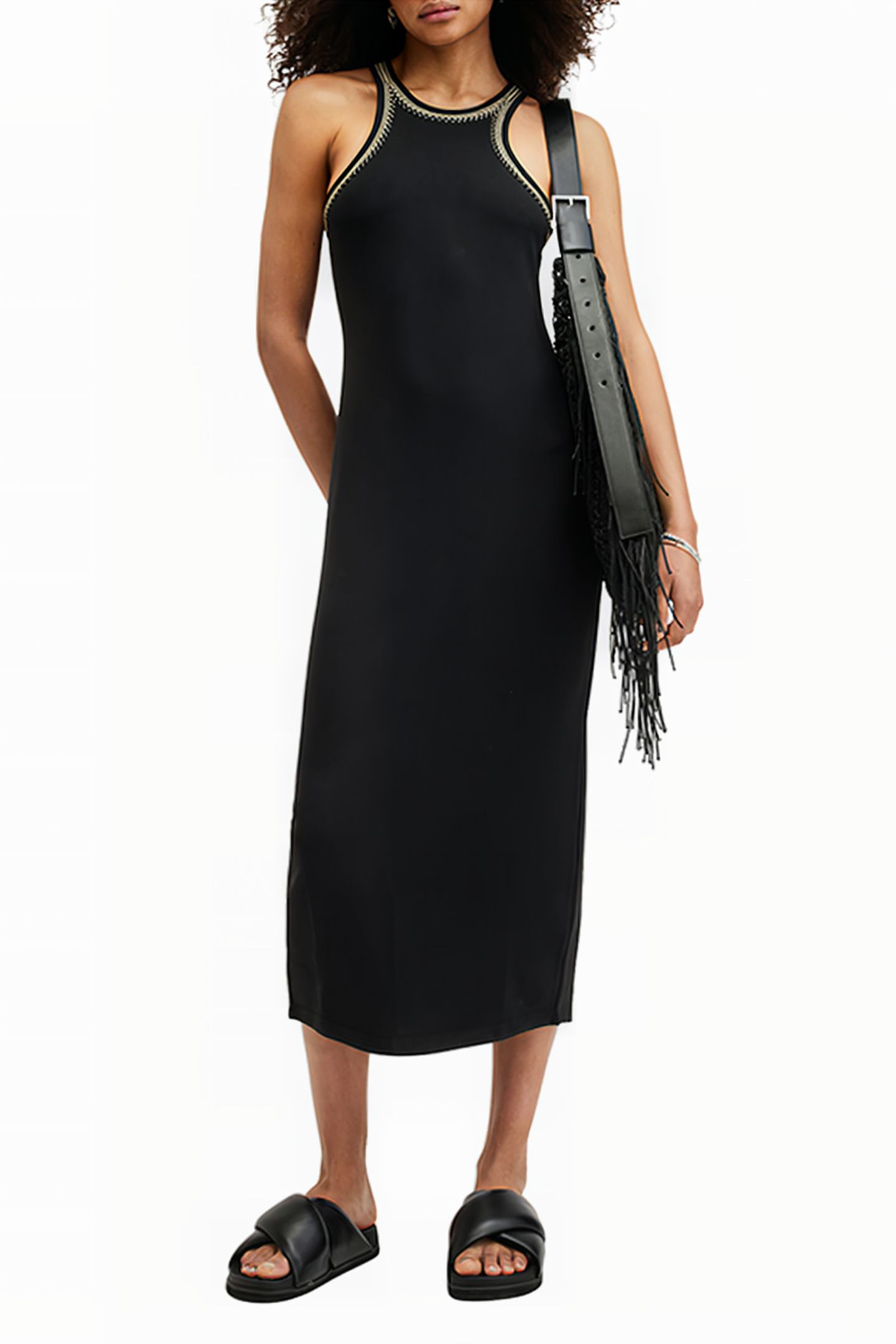 CASSIDY EMB DRESS BLACK 4