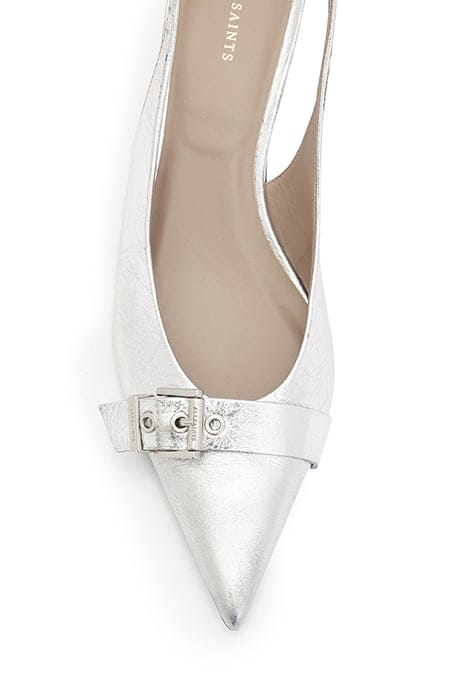 SELINA SLINGBACK HEE METALLIC SILVER 6