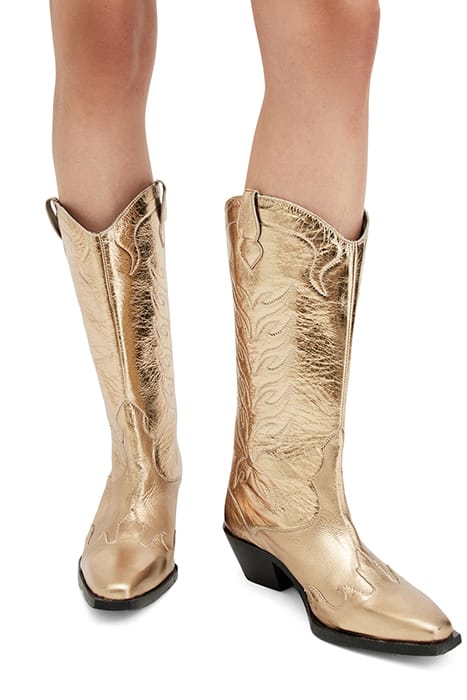 DOLLY BOOT METALLIC GOLD 2