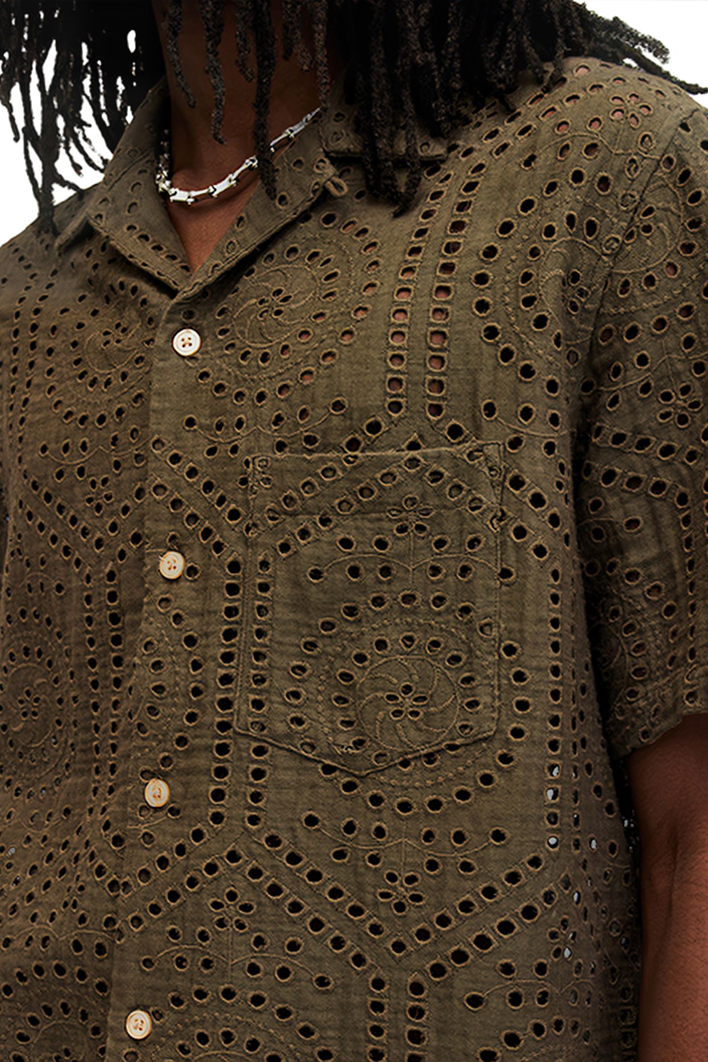 PUEBLO SS SHIRT ASH KHAKI GREEN 4