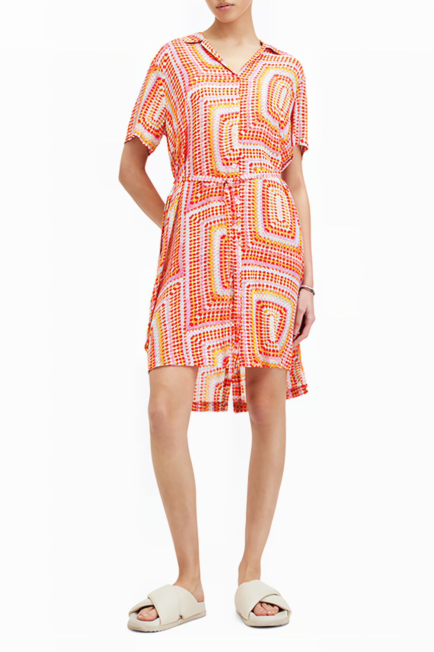 ATHEA LUISA DRESS BLOOD ORANGE 2