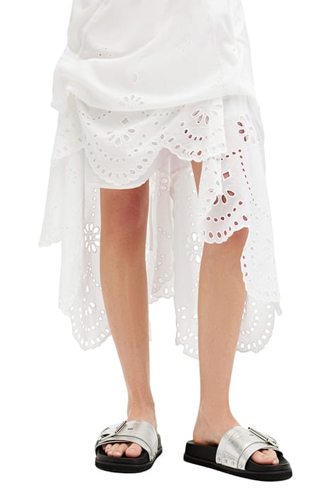 AREENA EMB DRESS OPTIC WHITE 9