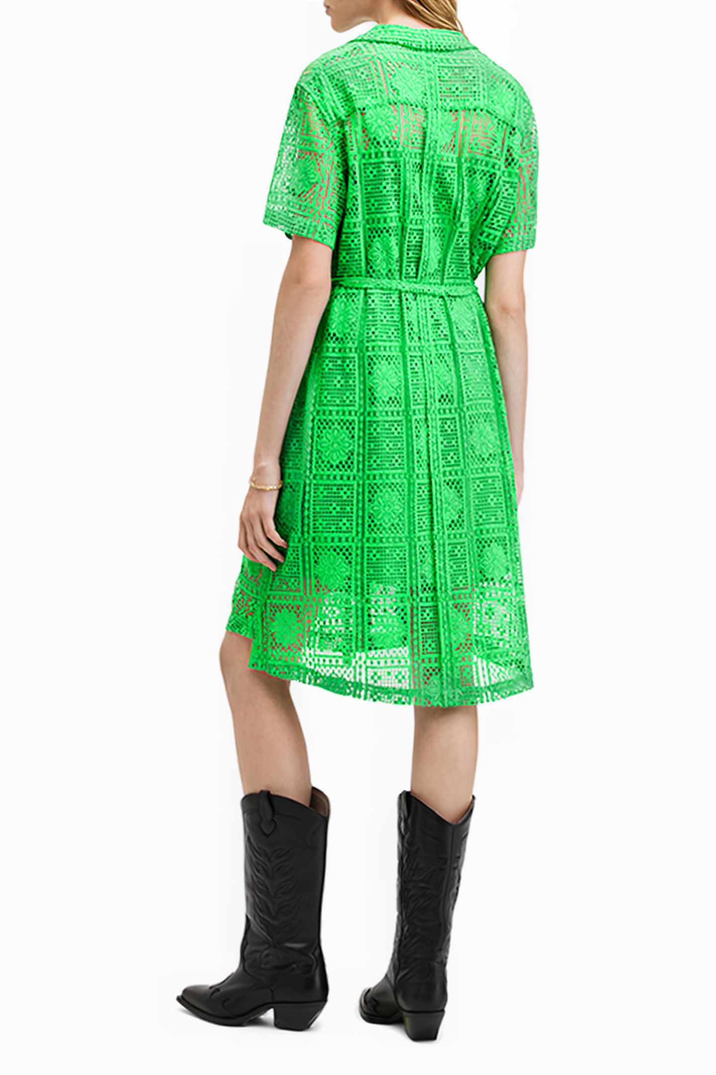 ATHEA CROCHET DRESS SPECTRA GREEN 3