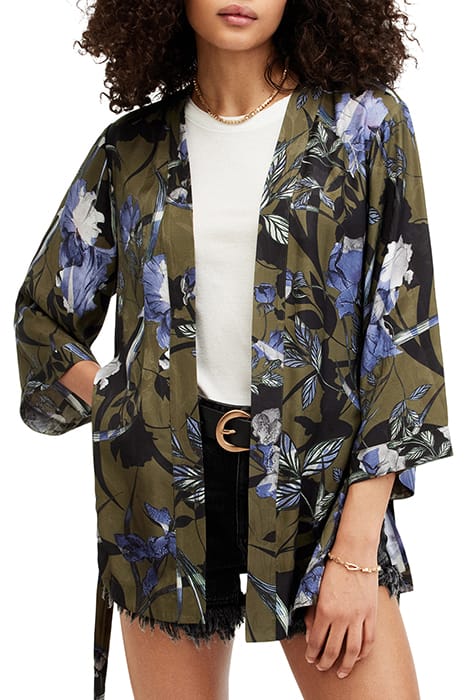 CARINA BATU KIMONO DEEP KHAKI GREEN 6