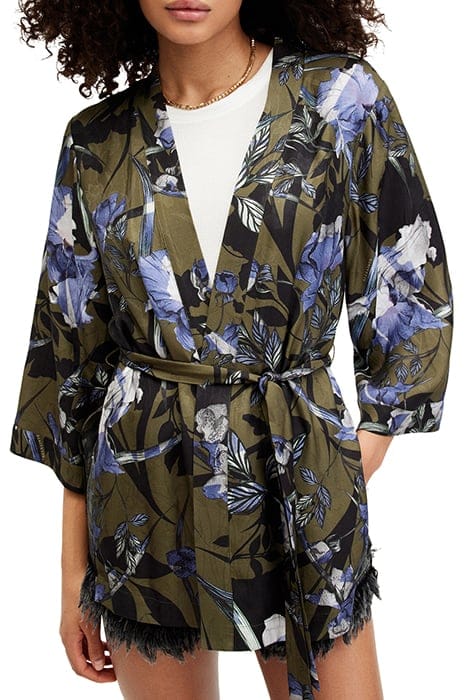 CARINA BATU KIMONO DEEP KHAKI GREEN 1