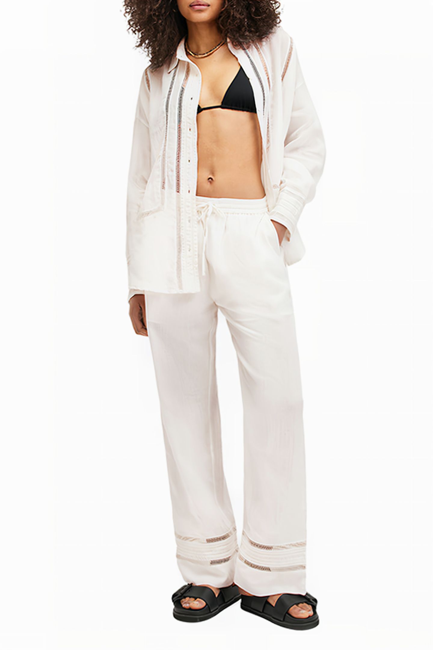 JADE LINEN TROUSER ECRU WHITE 2