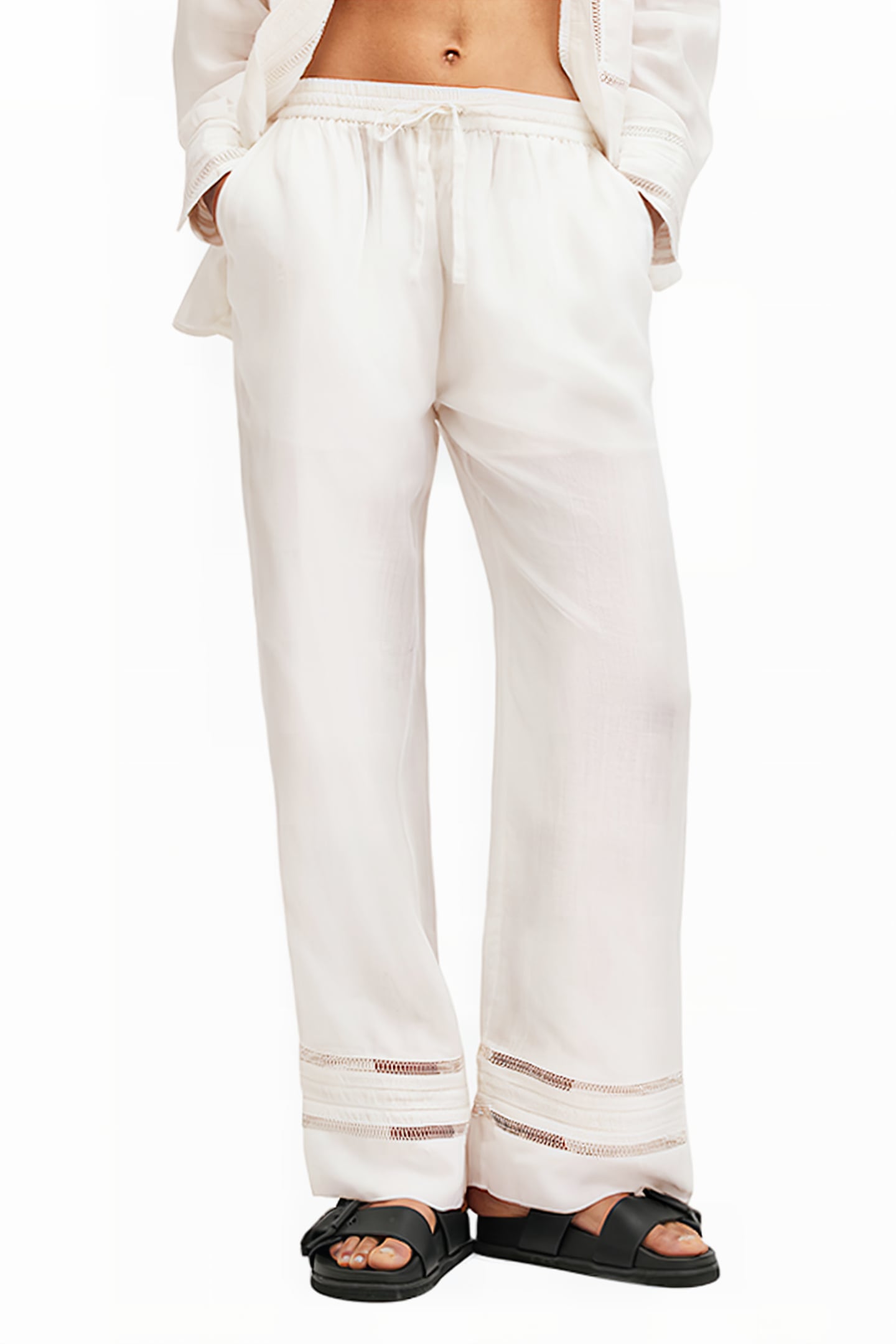 JADE LINEN TROUSER ECRU WHITE 1