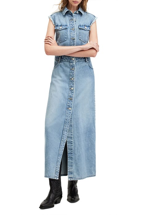 BLAIR DENIM DRESS LIGHT INDIGO 1