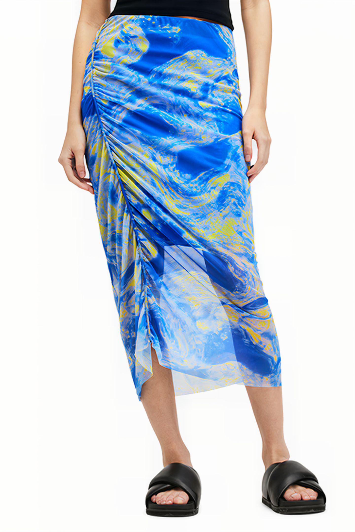 NORA INSPIRAL SKIRT ELECTRIC BLUE 1