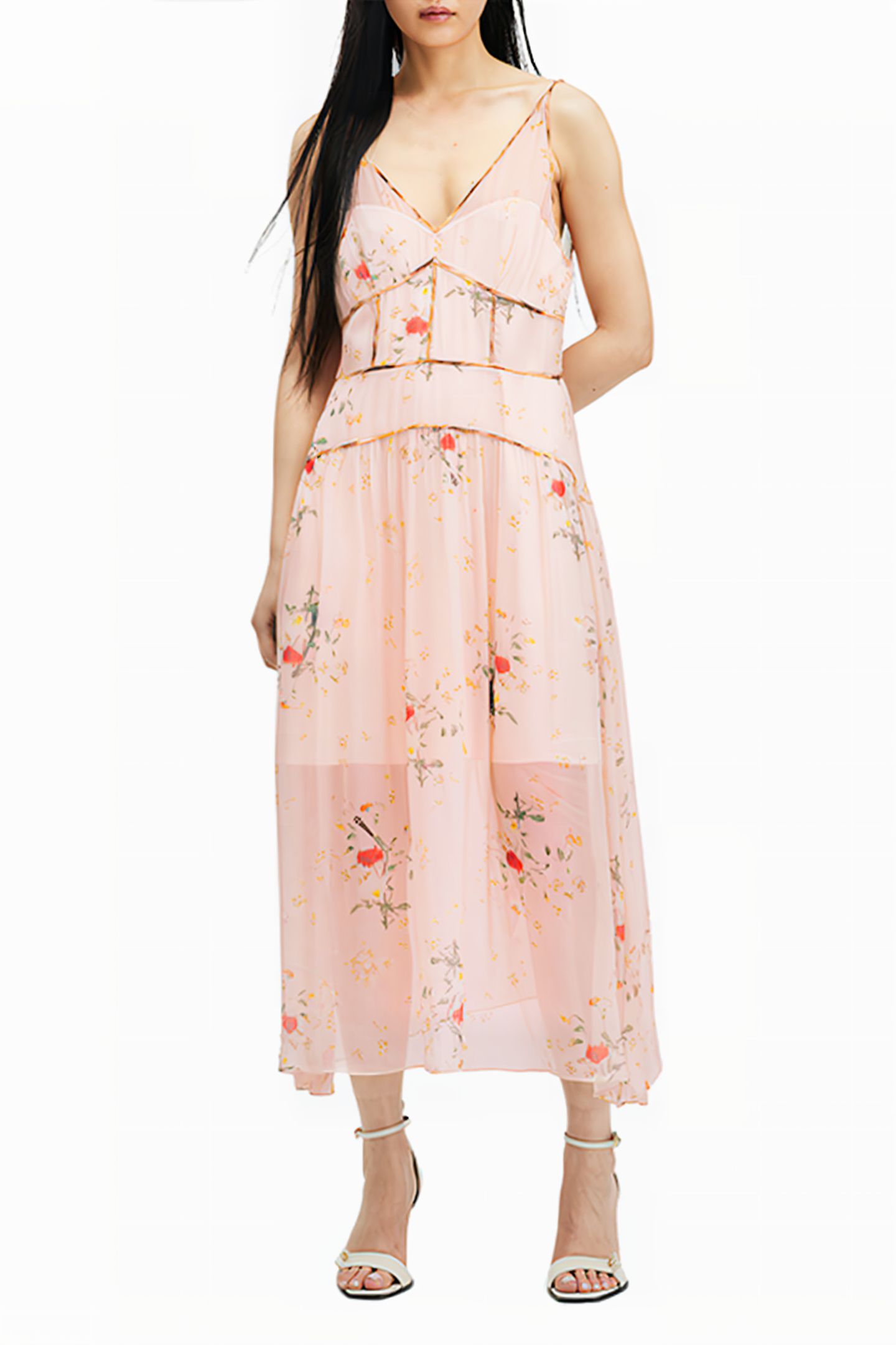 SAFFRON KORA DRESS DUSKY PINK 1