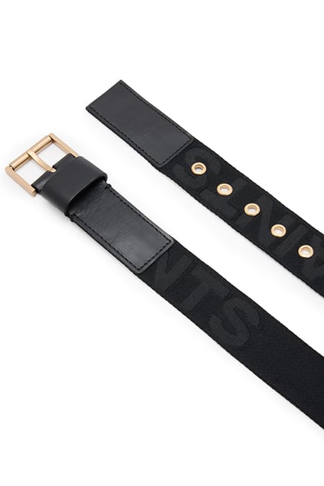 AS WEBBING BELT BLACK/WARM BRASS 4