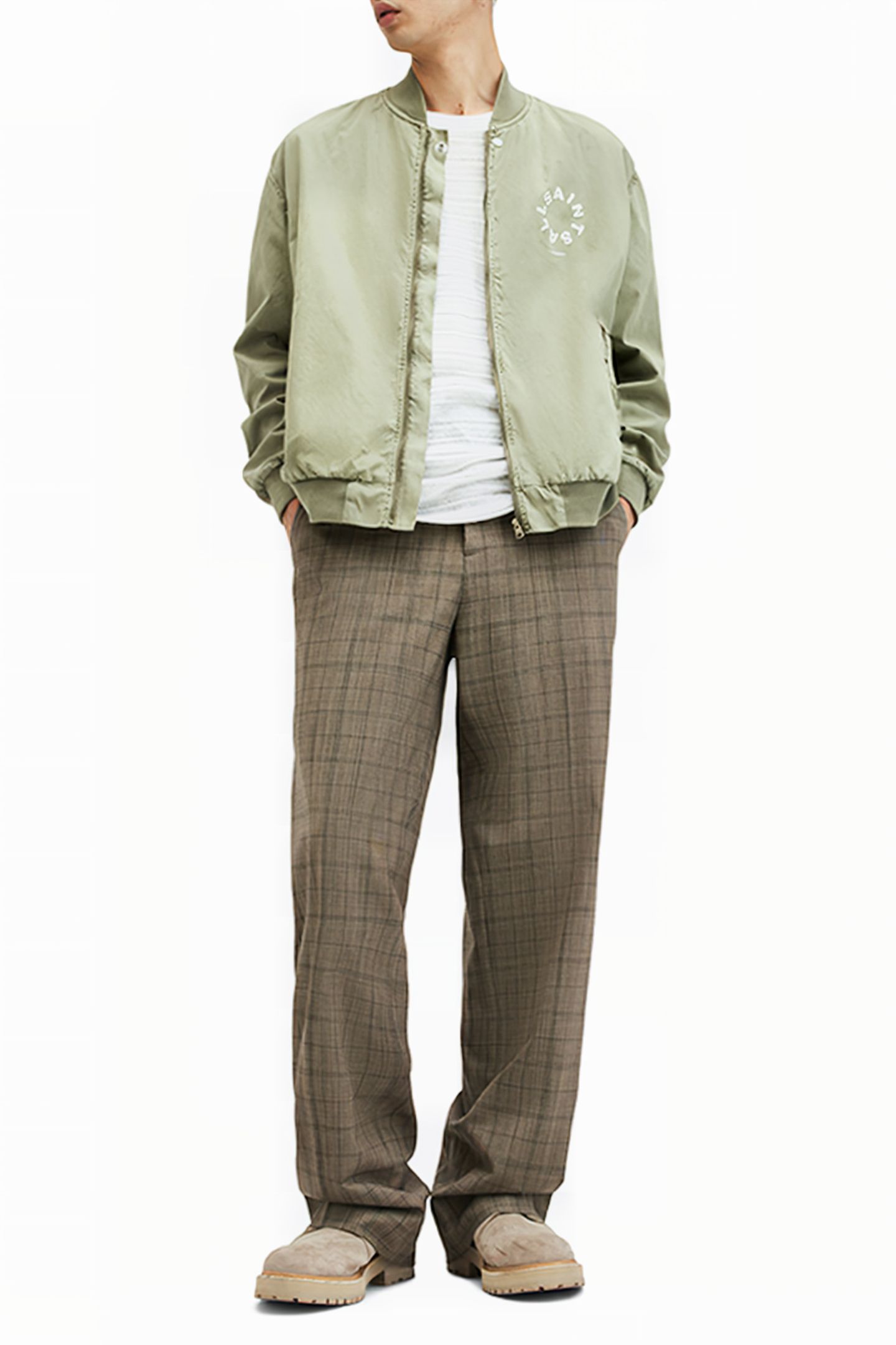 TIERRA FADED BOMBER HERB GREEN 4
