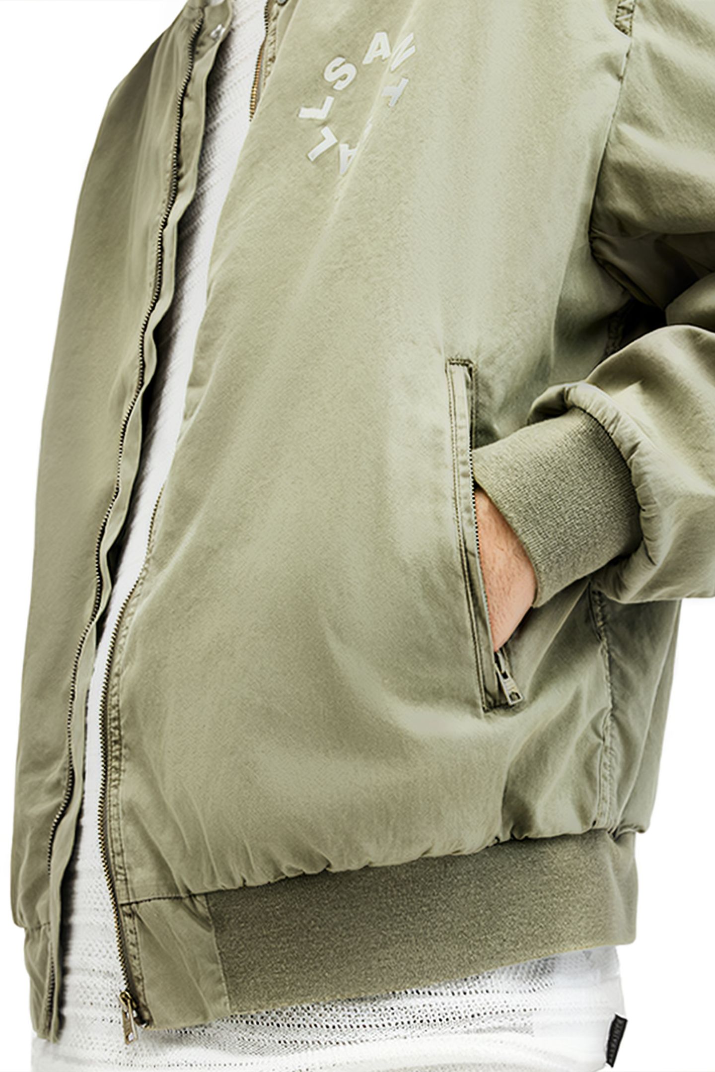 TIERRA FADED BOMBER HERB GREEN 5