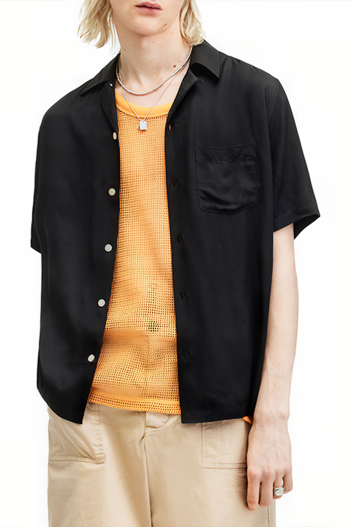 SUNSMIRK SS SHIRT JET BLACK 1
