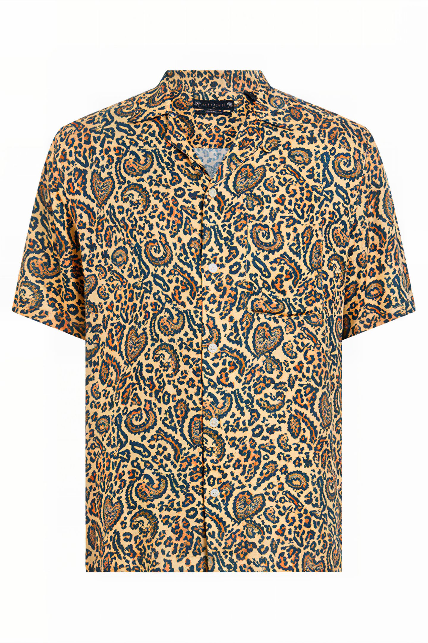 LEO PAISLEY SS SHIRT JET BLACK 4