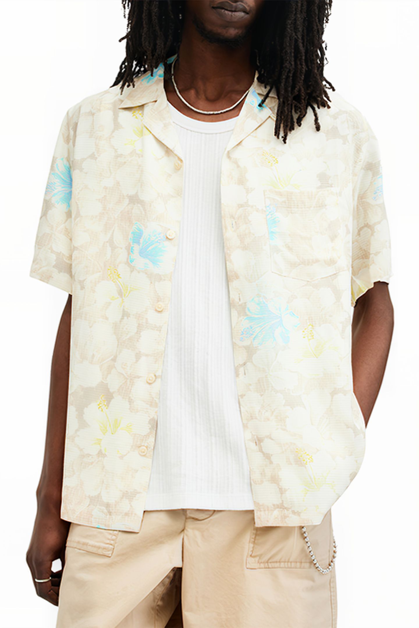 NEVADA SS SHIRT WICKER WHITE 1