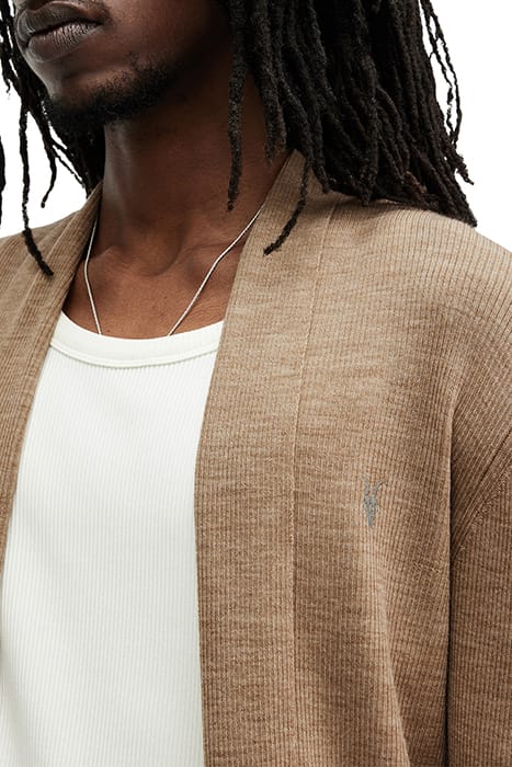 MODE MERINO OPEN CAR FAWN BROWN MARL 5