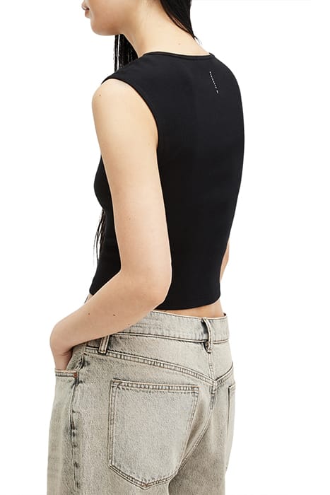 TAMIE RIB TANK BLACK 2